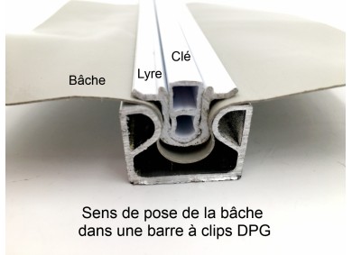 Clips DPG bâche filet serre