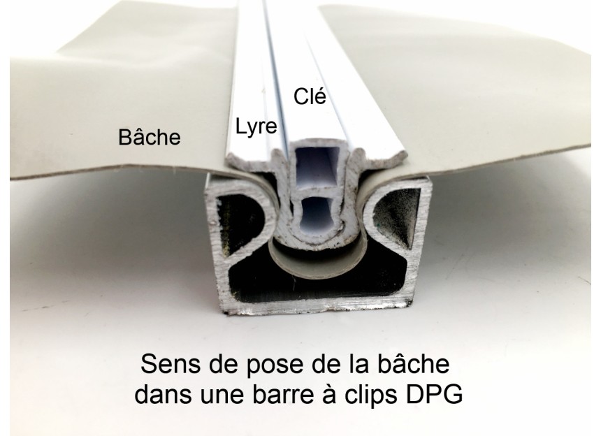 Clips DPG bâche filet serre