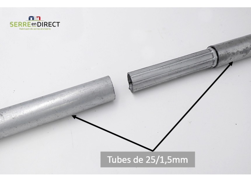 Assemblage deux tube en 25mm