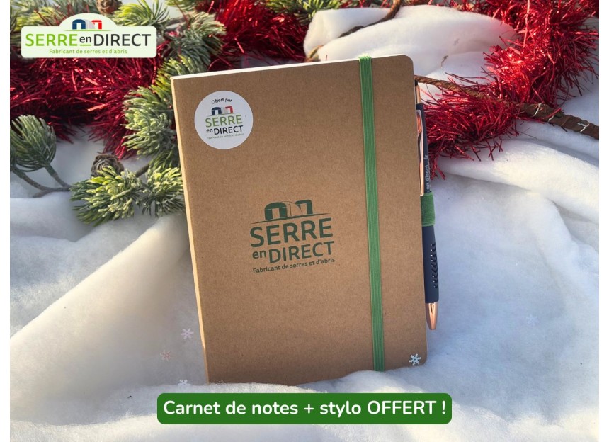 carnet serre en direct en cadeau