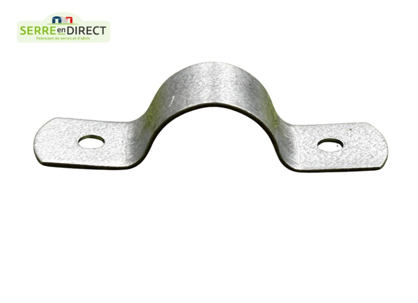 collier acier oméga pour tube de serre 40 mm