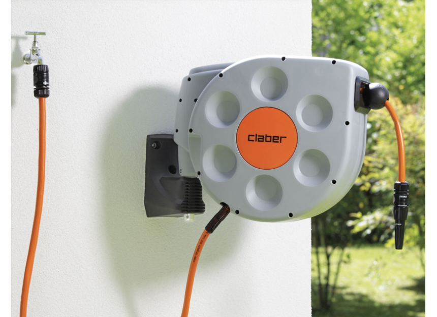 dévidoir mural automatique Claber