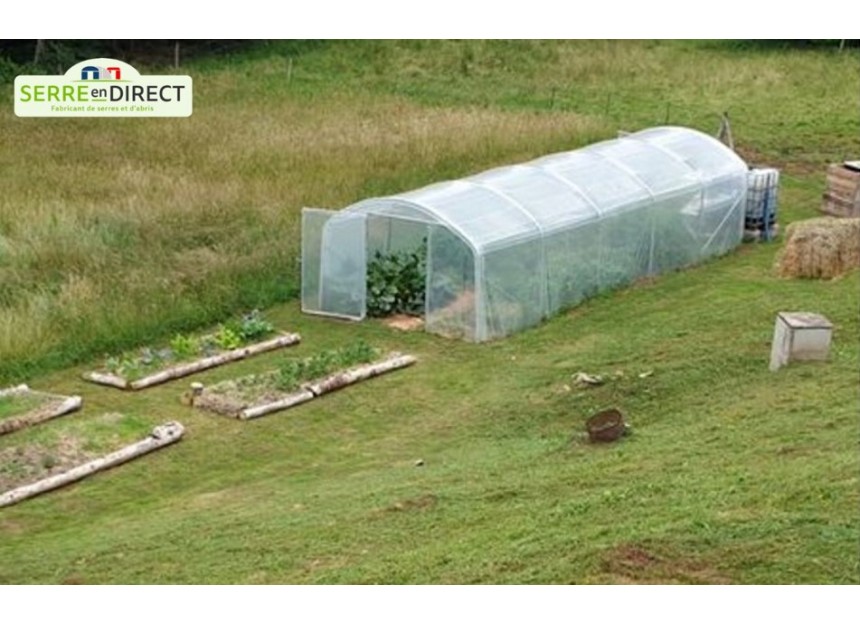 serre de jardin DOLMEN 330 grande longueur