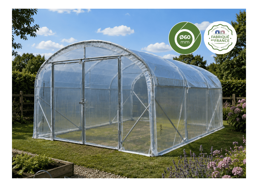 serre de jardin fabriqué en France de qualité professionnelle Dolmen PRO 400 Serre en Direct