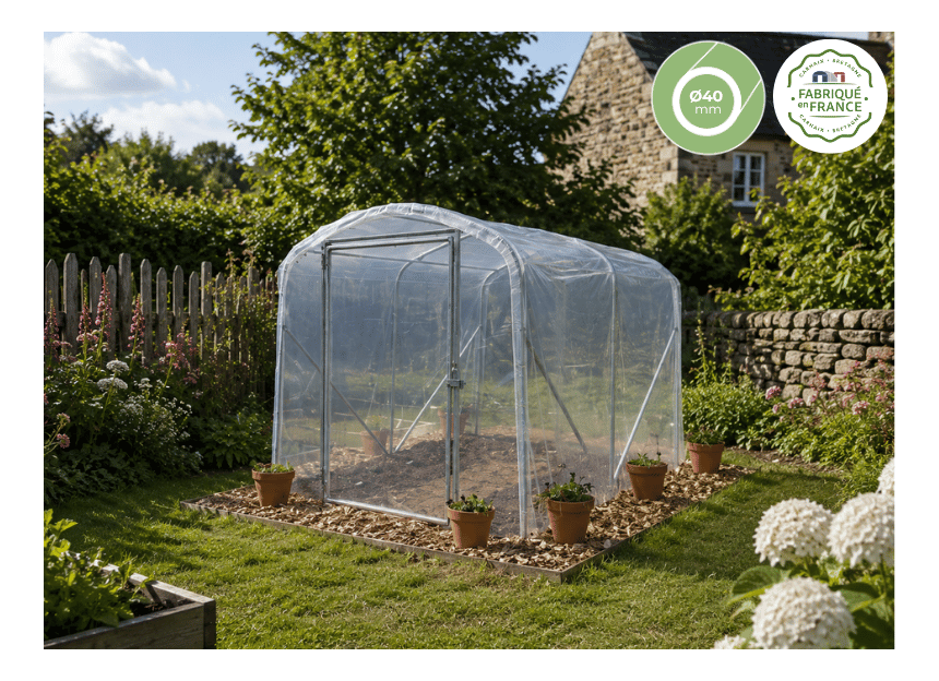 Serre de jardin Dolmen parfaite pour un petit jardin