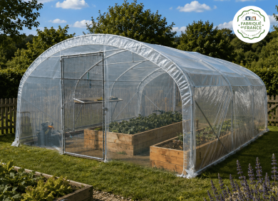 Serre de jardin Dolmen 500 familliale de qualité professionnelle