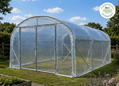 serre de jardin fabriqué en France de qualité professionnelle Dolmen PRO 400 Serre en Direct
