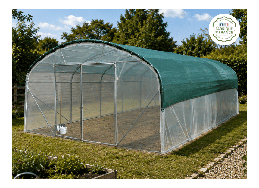 serre de jardin fabriqué en France de qualité professionnelle Dolmen PRO 500 Serre en Direct
