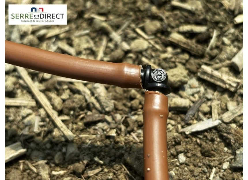 raccord coude cannelé pour tuyau 6mm
