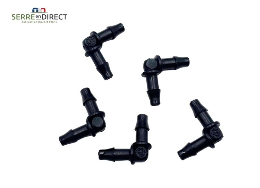 raccord coude 6mm lot de 5