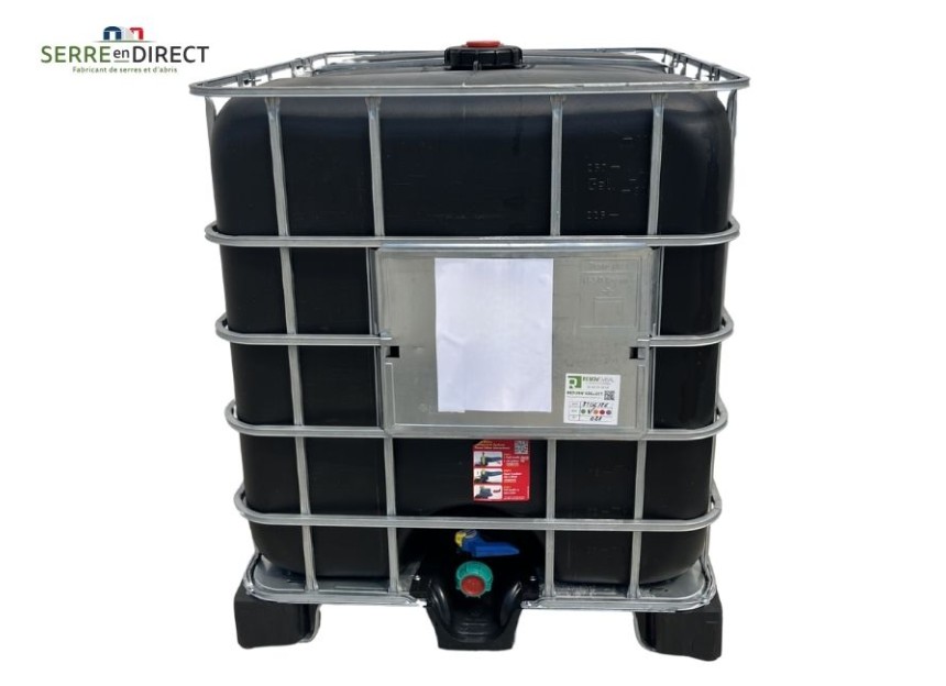 cuve 1000 litres de couleur noire