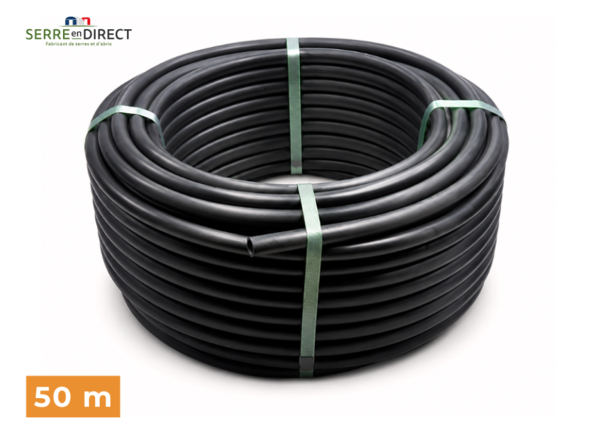 tuyau PE 16mm noir épaisseur 1.2mm.