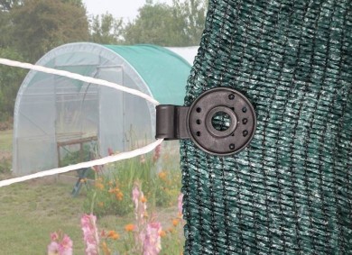 Clips filet d'ombrage de serre