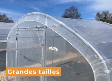 Bâche avec ourlet grandes dimensions pour serre de jardin