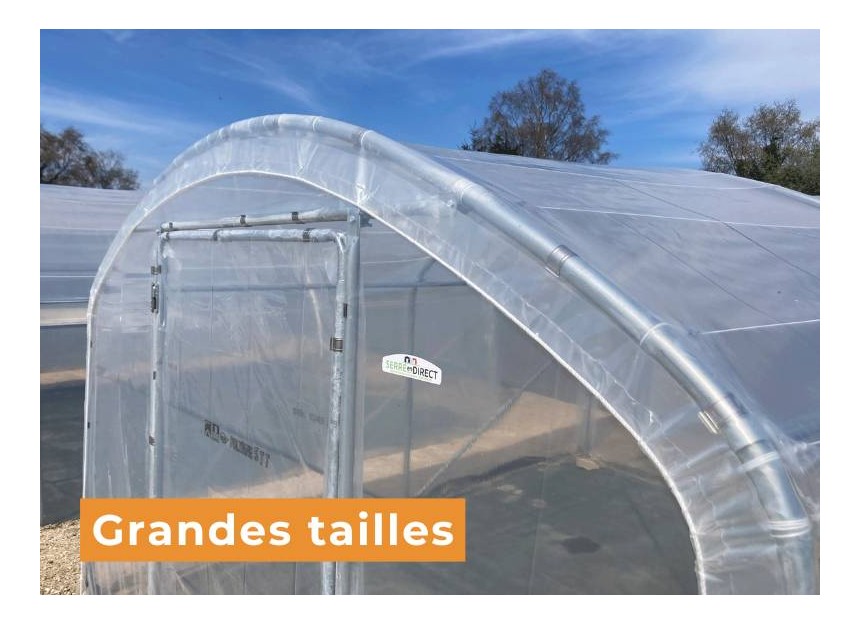 Bâche avec ourlet grandes dimensions pour serre de jardin