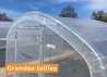 Bâche avec ourlet grandes dimensions pour serre de jardin