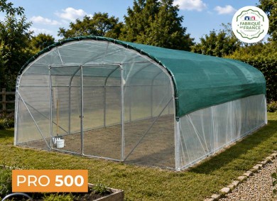 serre de jardin fabriqué en France de qualité professionnelle Dolmen PRO 500 Serre en Direct