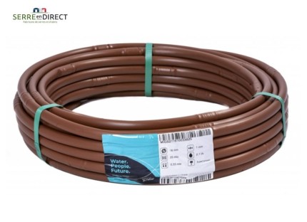 tuyau arrosage goutteurs intégré 16mm marron