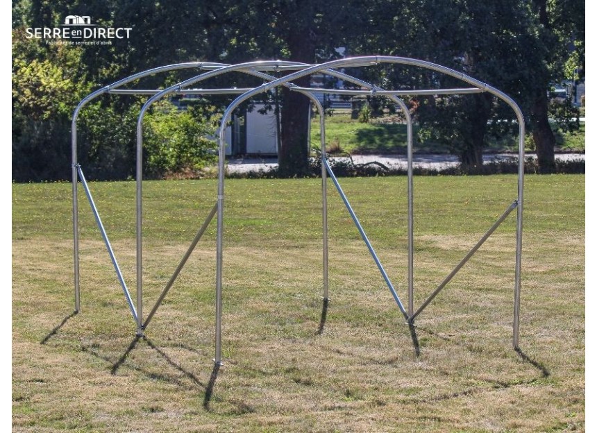 armature de serre de jardin dolmen 230