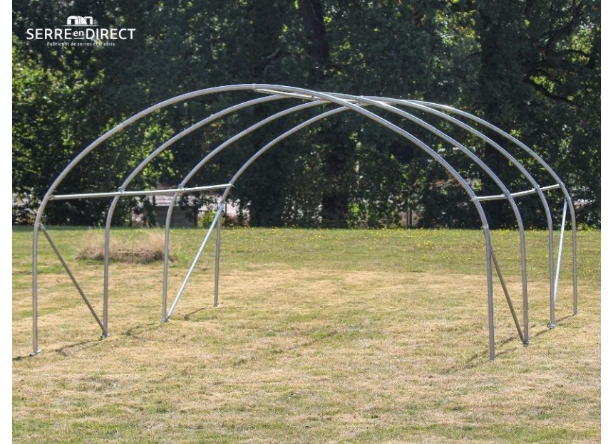 armature de serre largeur 4 mètres