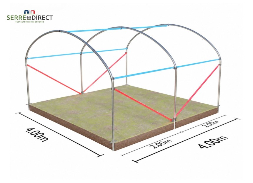 structure de serre dolmen 400