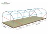 grande armature de serre en largeur 4m