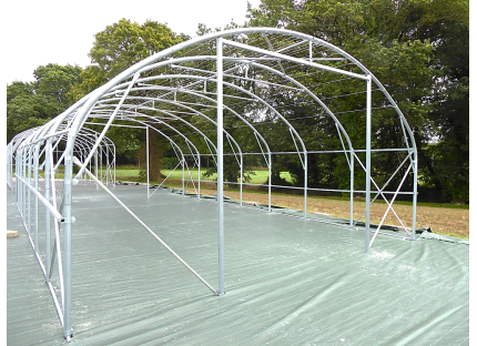 Structure pignon ouvert pour Tunnel de stockage agricole