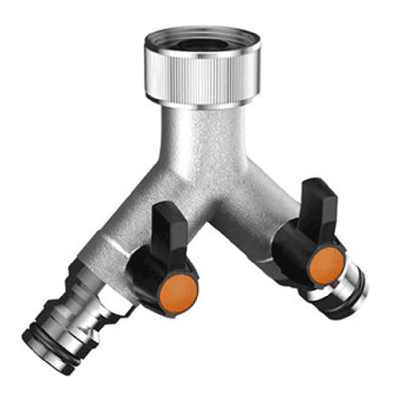 Nez de robinet selecteur double mâle main image 1
